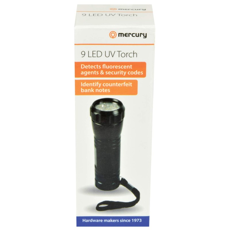 Mercury | Uv Torch with 9 Super Bright Leds