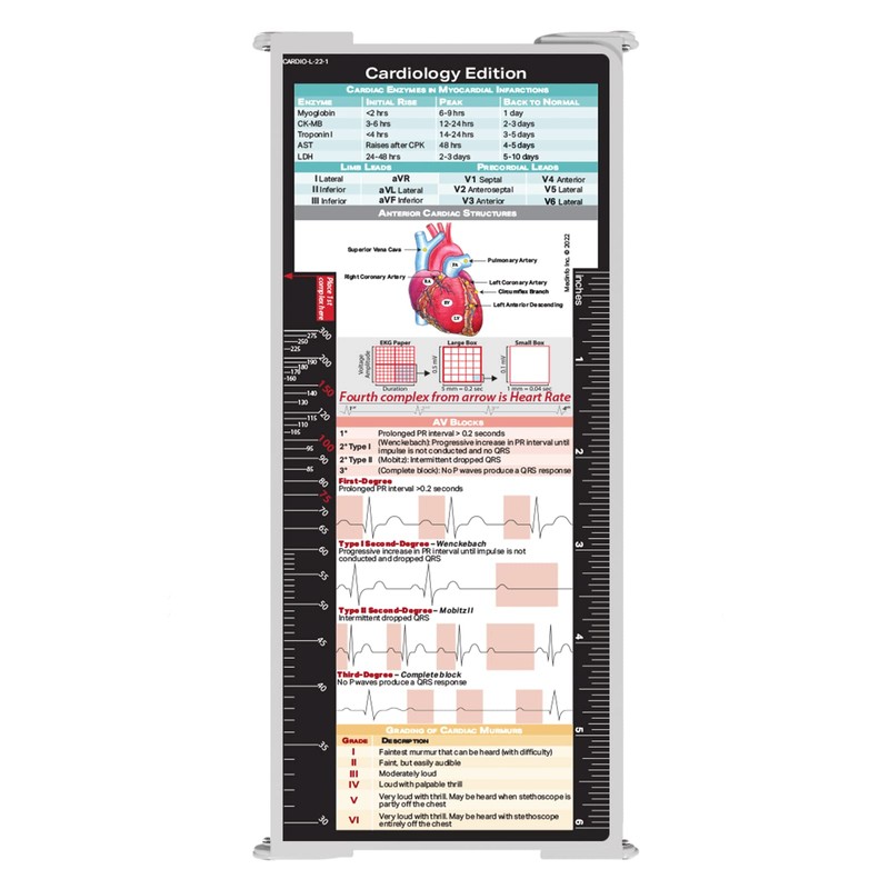 Whitecoat Clipboard® Trifold - White Cardiology Edition