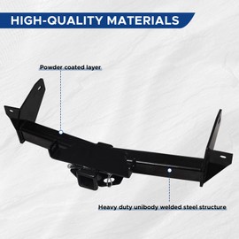 Peforway Towing Hitch Receivers Fit for Ford F150 / Lincoln Mark LT 2006 2007 2008 with 2 inch Receiver Class 3 Direct Black Powder Coating