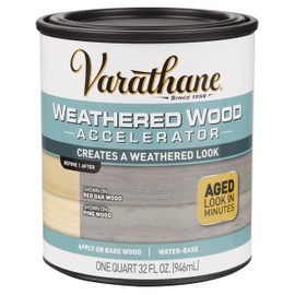 Varathane 313835 Weathered Wood Accelerator, Quart, Gray