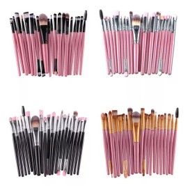 Generic Set De Brochas Cosméticas, 20 Unidades, Set De Maquillaje, H