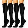 HLTPRO 4 Pairs Copper Compression Socks for Women and Men