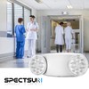 SPECTSUN 4 Pack Emergency Light White, Commercial Emergency Light with