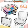 Shinylin 10 Pack Clear Yarn Storage Bags Bulk, 12 x