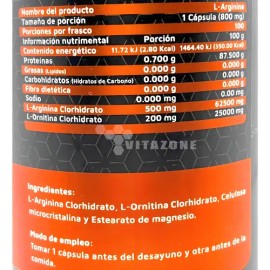 Suplemento en cápsula High Power Proteínas de L-Arginina x 840g                                                                                       
