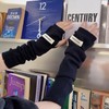 Solid Long Knit Warm Arm Warmer for Women - Autumn/Winter New Arrival Arm Warmer Dark Green/Iron/Deep Blue 10ea