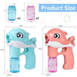 Bubble Gun, Pack of 2 Bubble Machine for Children, Bubble Machine, Bubble Gun with Bubble Solution, Bubble Gun for Children, Outdoor Party, Summer Party