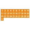 Calendar Date Magnets by DCM Solutions (Orange, 0.75"x0.75")