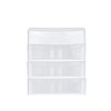 Italhome SESIA 3 Cajonera 3 Cajones Transparentes, azul