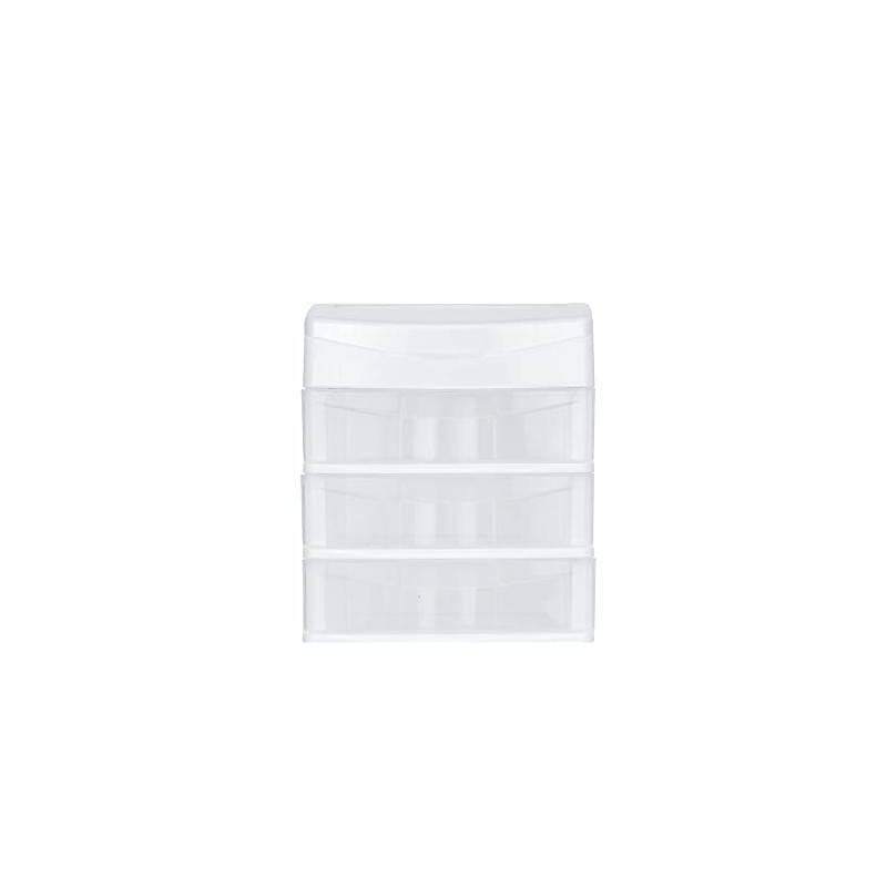 Italhome SESIA 3 Cajonera 3 Cajones Transparentes, azul