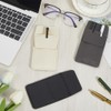 CALFOVERA 3 Pieces 3 Colours Pen Bag Made of PU