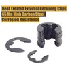 300Pcs Black Alloy Steel E Clip Assortment Kit E-Clip External