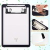 Mini Clipboard, 10 x 15 cm Plastic Clipboard, AZWOOD Small