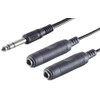 1aTTack.de 1 x 0.2 m Black Jack Plug 6.3 mm