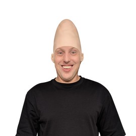 HandinHandCreations Cone Egg Head Alien Bald Guy Movie Cosutme - Cone head - Conehead Costume