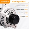 ADEERLUO Upgraded High Output Alternator for-Toyota Corolla 2014 2015 2016
