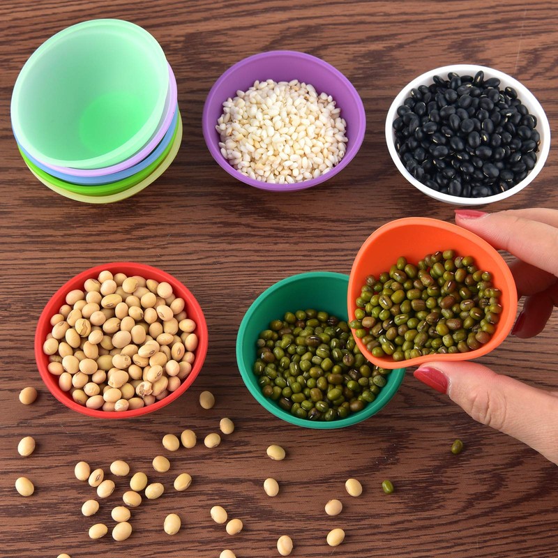 Coopay 16 Pieces Mini Silicone Pinch Bowls Multicolor Heat Resistant
