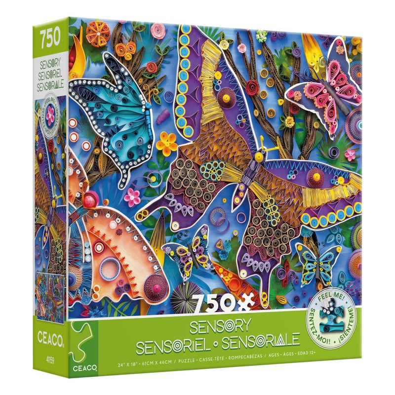 Ceaco - Sensory - Beautiful Butterflies - 750 Piece Jigsaw