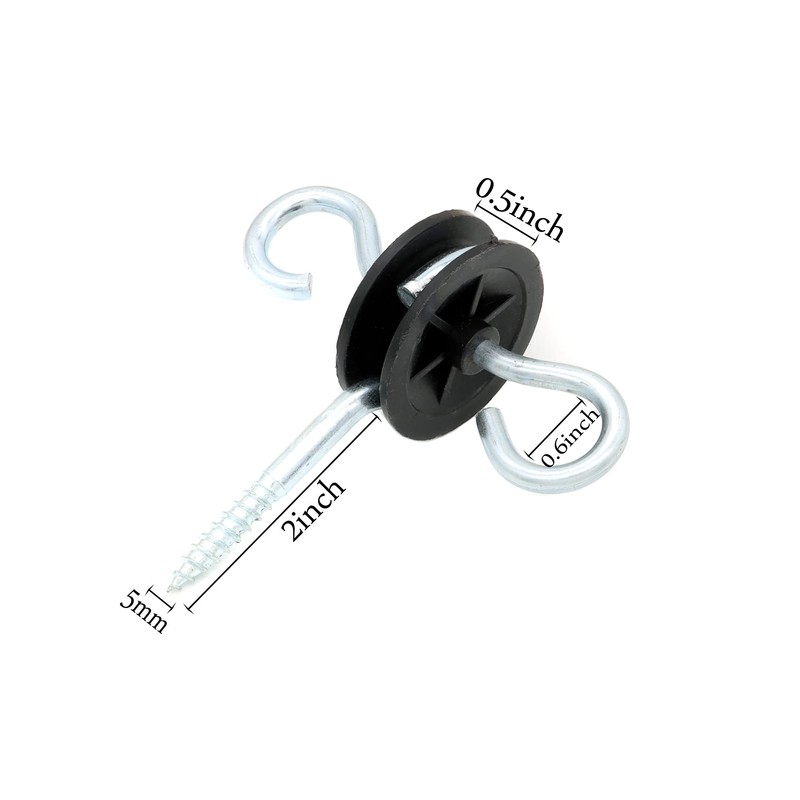 Electric Fence Screw-in Gate Handle Anchor and 3 Point Gate