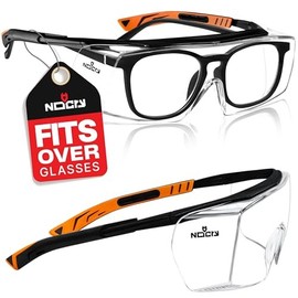 Nocry Safety Glasses Over Eyeglasses For Men And Women With Anti Scrat