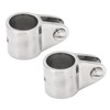 2PCS Bimini Top Jaw Slides 316 Stainless Steel Removable Hinged