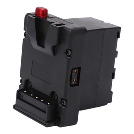V Mount Battery to NPF NP‑F970 F960 Battery Converter Adapter Plate Power Supply Splitter Adapter