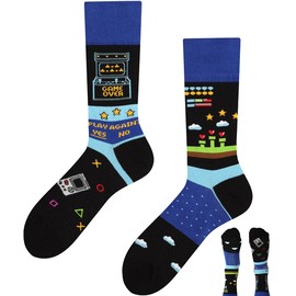 TODO Colours Funny Socks with Motif – Multi-Coloured, Colourful, Crazy for the Joy of Life
