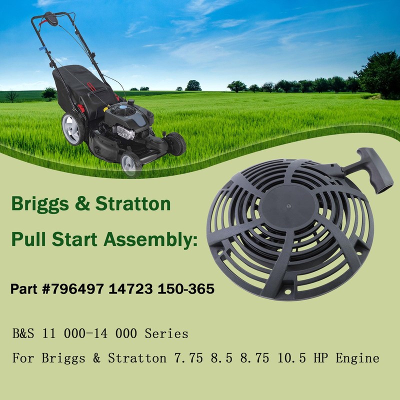 WOTIAN 796497 Recoil Starter Compatible with Briggs and Stratton Pull