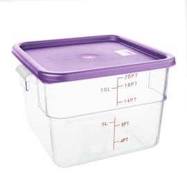 Hygiplas Square Purple Lid to fit - Large 10/15Ltr