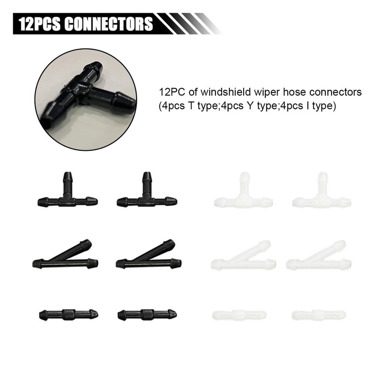 Windshield Washer Hose Kit, 4 Meter Windshield Washer Nozzle Fluid