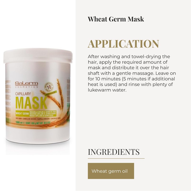SALERM - Nourishing Hair Mask - 1000 ml - with