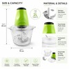 2L Electric Food Chopper for Meal Prep – Stainless Steel