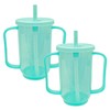 2 Pack Adult Sippy Cups for Elderly 12oz No Spill