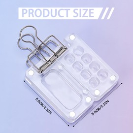 PLUSHCEWT Portable Travel Palette, Sketchbook Palette, Mini Palette with Magnetic Lid and Clip for Watercolour, Gouache and Acrylic Painting, Gift for Artists, Painters and Sketchbook Enthusiasts