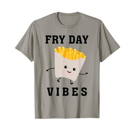 Fry Day Vibes Funny French Fries Kid T-Shirt