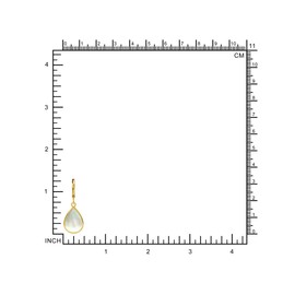 Silvershake Drop Shape 14X10mm White Mother Of Pearl Shell Inlay 18K Yellow Gold Plated 925 Sterling Silver Summer Wear Leverback Dangle Earrings Jewelry for Women