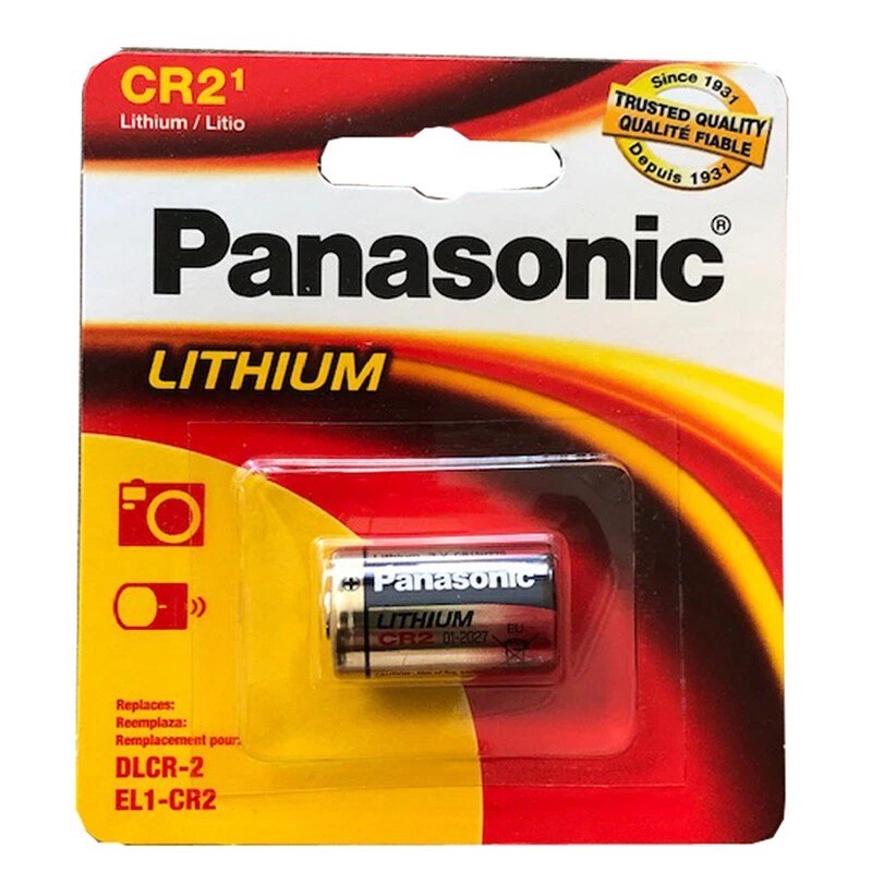 Panasonic CR-2 3V Lithium Battery KCR2, CR2 IN RETAIL PACKAGING