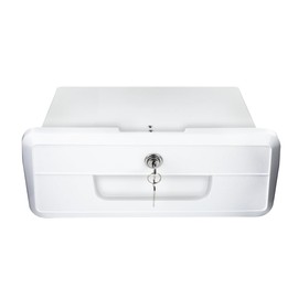 Pactrade Marine Boat Pontoon Yacht Storage Compartment Durable Standard Lightweight Lockable ABS Locking Plastic Glove Box White Spacious with Keys