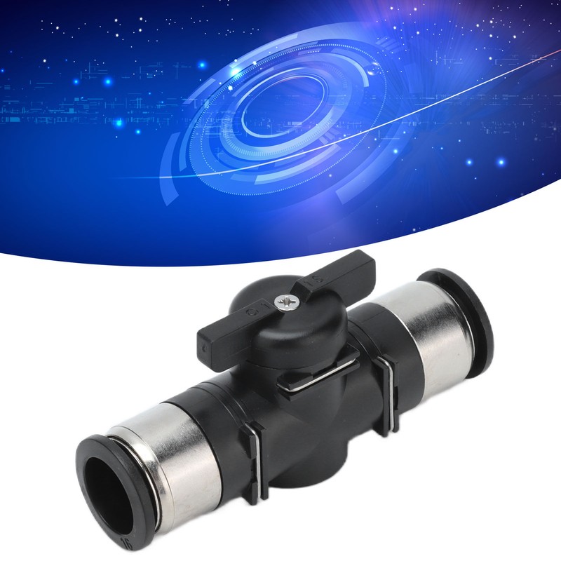 Push To Connect Straight Union Ball Valve Quick Release Pneumatic