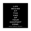 Quotable Magnet - Life begins at the end of your