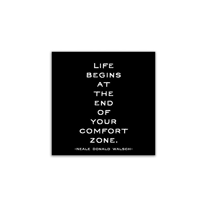 Quotable Magnet - Life begins at the end of your