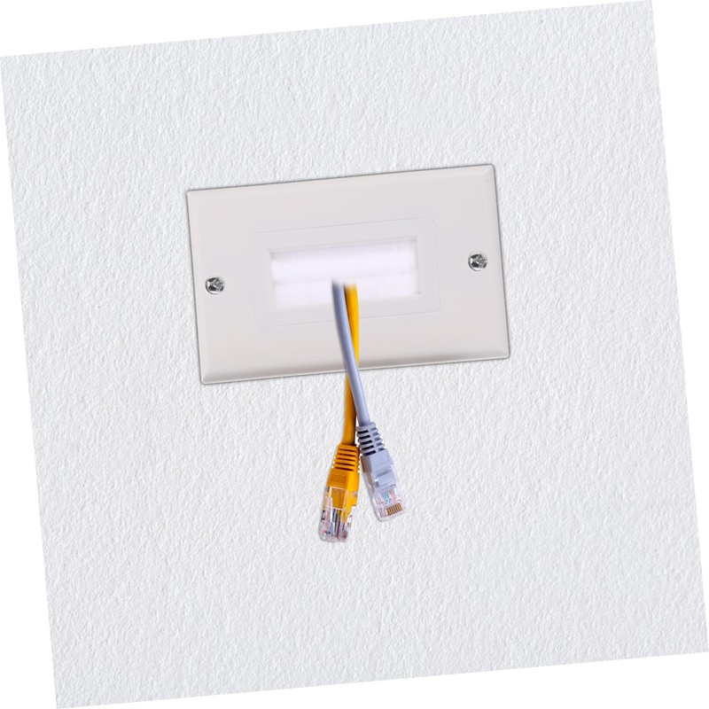 ORFOFE 3pcs Gang Mounting Stand Cable Pass Through Insert American