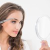 VOCOSTE Anti Slip Eyebrow Clip, for Women, Silver Tone, 3.31"x0.28"