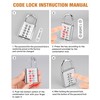 Posnaland Round Door Handle Locking Device, Door Handle Lock Cover,