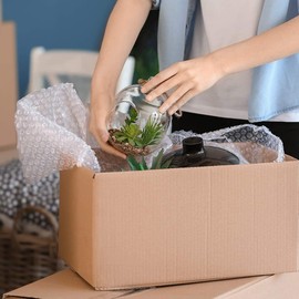 Bubble Wrap Roll - 300mm Wide Clear Polythene Small Air Bubble Wrap For Packaging - House, Office, Warehouse Packing - Packaging Material for Shipping, Storage & Item Protection -SEVEN4-UK (300 X 10m)