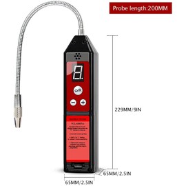 Wale&Morn Leak Detector with Light for Halogen Gas Leakage, Air Condition Refrigerant Leak Detector with Indicator Light HVAC R22 R410A R134A CFCs HCFCs HFCs R1234yf (WJL-6000PRO)