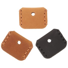 EXCEART 3 x small keycaps, car key case, key ID tag covers, protective key case, key identification tags, key caps, made of leather, key box, portable, brown