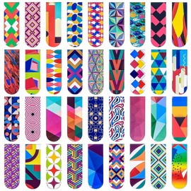 36 Pieces Magnetic Bookmarks, Colourful Magnet Page Markers, Magnetic Book Markers, Various Magnetic Page Clips, Bookmarks for Children, School, Stationery, Book Reading