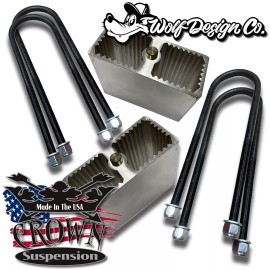 Crown 4" Aluminum Lowering Blocks w/3° Angle for 83-97 720 / Hardbody