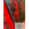Unbranded Black Red_ 2 Tone Fake Faux Fur Shaggy Long